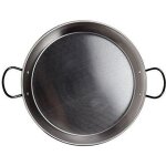 La valenciana 32 cm en acier poli pole  paella pour plaque  induction compatible avec anses cramique ...