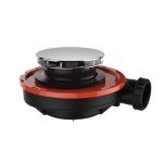 Bonde de receveur - valentin - flush 44 - extra - plate - d�bit 44 l / min - sortie horizontale �40 mm ...