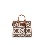 Valentino tyle - sac cabas natural - cognac vbs9xf04 - e76