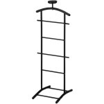 Valet de chambre atrix chevalet de nuit portant pour vêtements structure en métal laqué noir Valet de chambre atrix chevalet de nuit portant pour vêtements structure en métal laqué noir