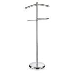 Valet de chambre jörg valet de nuit support pour vestes porte vêtements en métal chromé Valet de chambre jörg valet de nuit support pour vestes porte vêtements en métal chromé