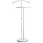Valet de chambre laurenz valet de nuit porte vêtements support veste en métal laqué blanc Valet de chambre laurenz valet de nuit porte vêtements support veste en métal laqué blanc