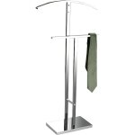 Valet de chambre multifonctionnel lund - penderie pour vêtements en acier - argenté - versa Valet de chambre multifonctionnel lund - penderie pour vêtements en acier - argenté - versa