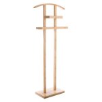 Valet - 5five - 113 cm - bambou - 2 cintres - tagre de rangement - montage facile