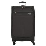 Valise american tourister deep dive 4 roulettes l 80 cm - noir et gris - souple - cadenas tsa