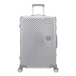 Valise - american tourister - soundbox alu spinner 75 / 28 tsa trolley l - aluminium - 4 roulettes 360� ...
