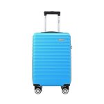 Valise cabine - 55�35�20 cm ? bagage rigide abs l�g�re anti - choc avec serrure � code et 4 roulettes ...