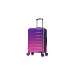 Valise cabine 55cm en polycarbonate bagages à main 4 roues 360° doubles cadenas tsa violet Valise cabine 55cm en polycarbonate bagages à main 4 roues 360° doubles cadenas tsa violet