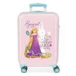 Valise enfant - disney - raiponce - 55 x 38 x 20 cm - rose - 4 roues