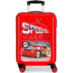 Valise cabine enfant - cars - speed trials - 4 roues - abs - rouge