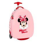 Valise cabine enfant - safta - minnie mouse naive - 16 pouces - 28x23x43 cm - rose clair - cadenas de ...