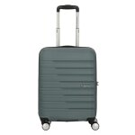 Valise cabine rigide american tourister flashline 55 cm - dark forest - 4 roulettes 360 - cadenas tsa ...