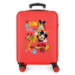 Valise enfant - disney - valise fille mickey et ses amis fun starts here - 55 x 38 x 20 cm - rouge