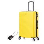 Valise grande taille 75cm 23kg valise celims weekend roues 360 cadenas jaune