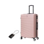 Valise grande taille 75cm 23kg valise celims weekend roues 360 cadenas rose gold