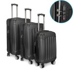 Valises - kilisky - set de 3 valises cabine - 4 roulettes 360� - cadenas � combinaison - poign�e r�glable ...