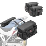 Valises lat�rales moto bagtecs bpw 2x40l �tanches en pvc 500d noir (set 2)