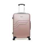 Valise weekend queens 4 roues - rose - american travel 65x41x26cm
