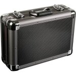 Valise doutillage - coins arrondis - aluminium - gris - 405x275x140mm