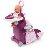 Valise pour poupe 3 en 1 - smoby - baby nurse - mixte - plastique - blanc