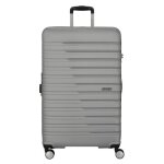 Valise rigide american tourister spinner 78 - 29 exp tsa sky silver - abs - 4 roulettes - homme
