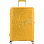 Valise rigide - american tourister - soundbox - 77cm - jaune - cadenas tsa - 4 roulettes 360