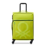 Valise soute souple - delsey paris - color block - 66 cm - 69 l - citron vert