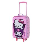 Valise trolley soft 3d - hello kitty playful - rose - taille unique Valise trolley soft 3d - hello kitty playful - rose - taille unique