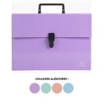 Valisette - trieur - 18 compartiments - poignée - couleurs pastel - exacompta Valisette - trieur - 18 compartiments - poignée - couleurs pastel - exacompta
