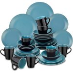 Vancasso srie allegro service de table complet en cramique matte 32 pices pour 8 personnes assiette ...