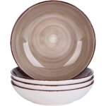 Vancasso s�rie bella assiette creuses en porcelaine assiette � soupe saladier 4 pi�ces - 700 ml