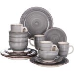 Vancasso srie bella service de table en cramique assiettes 16 pices 4 personnes faence style vintage ...