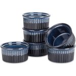 Vancasso série glimmer ramequin moules à soufflé en céramique pour four 6 pièces - 280 ml Vancasso série glimmer ramequin moules à soufflé en céramique pour four 6 pièces - 280 ml