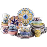 Vancasso srie jasmin service de table complet en porcelaine 32 pices assiette plate assiette  dessert ...