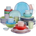 Vancasso srie macaron service complet japonais pour 8 personnes 48 pices assiette plate assiette  ...
