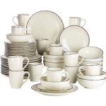 Vancasso srie navia service de table complet en cramique 48 pices pour 12 personnes vaiselle assiette ...