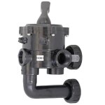 Vanne 11 / 2 - 6 voies avec montages - noire de astralpool