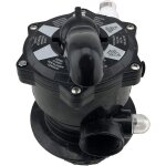Vanne 6 voies filtre piscine - edg by aqualux - pour filtre edg aqualux axos xeo top - noire Vanne 6 voies filtre piscine - edg by aqualux - pour filtre edg aqualux axos xeo top - noire