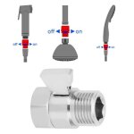 Vanne d?arrt en cuivre pour pommeau de douche g 1 - 2 vanne douche contrle de dbit et arrt valve ...