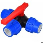 Vanne � bille trois voies - pzcc - diam�tre 32 mm - pvc haute qualit� - connexion rapide - robinet � ...