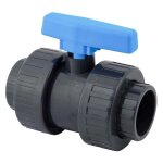 Vanne  boisseau - pvc - 50 - pression - montage  coller