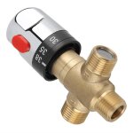 Robinet mitigeur thermostatique - laiton - 15 mm - temprature fixe - installation facile - scurit ...