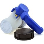 Vanne papillon avec �crou flottant en aluminium s60x6 pour cuve 1000 litres ibc -