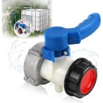 Vanne papillon - ibc - robinet cuve 1000l - rsistant aux acides - aluminium + abs - 75mm