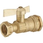 Vanne � sph�re - nt noyon & thiebault - �32 mm - ecrou mobile - isolation compteur - laiton