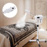 Vapeur facial professionnel humidificateur avec bras rotatif panneau de commande lcd atomisation de lozone ...