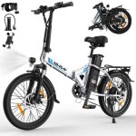 Varun - v�lo �lectrique pliable - roues de 20 pouces - moteur de 250 w vitesse maximale de 25 km / h ...