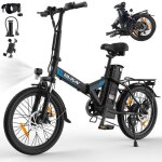 Varun - v�lo �lectrique pliable - roues de 20 pouces - moteur de 250 w vitesse maximale de 25 km / h ...