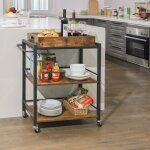 Vasagle desserte de style industriel chariot de cuisine plateau amovible avec pieds roulettes 65 x 40 ... Vasagle desserte de style industriel chariot de cuisine plateau amovible avec pieds roulettes 65 x 40 ...