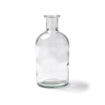 Vase bouteille  la mer 13. 5cm transparent